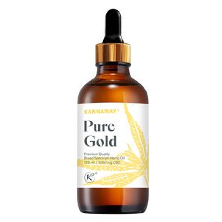 Pure Gold Oil Kannaway 120 ml - 1000 mg Broad Spectrum CBD Oil